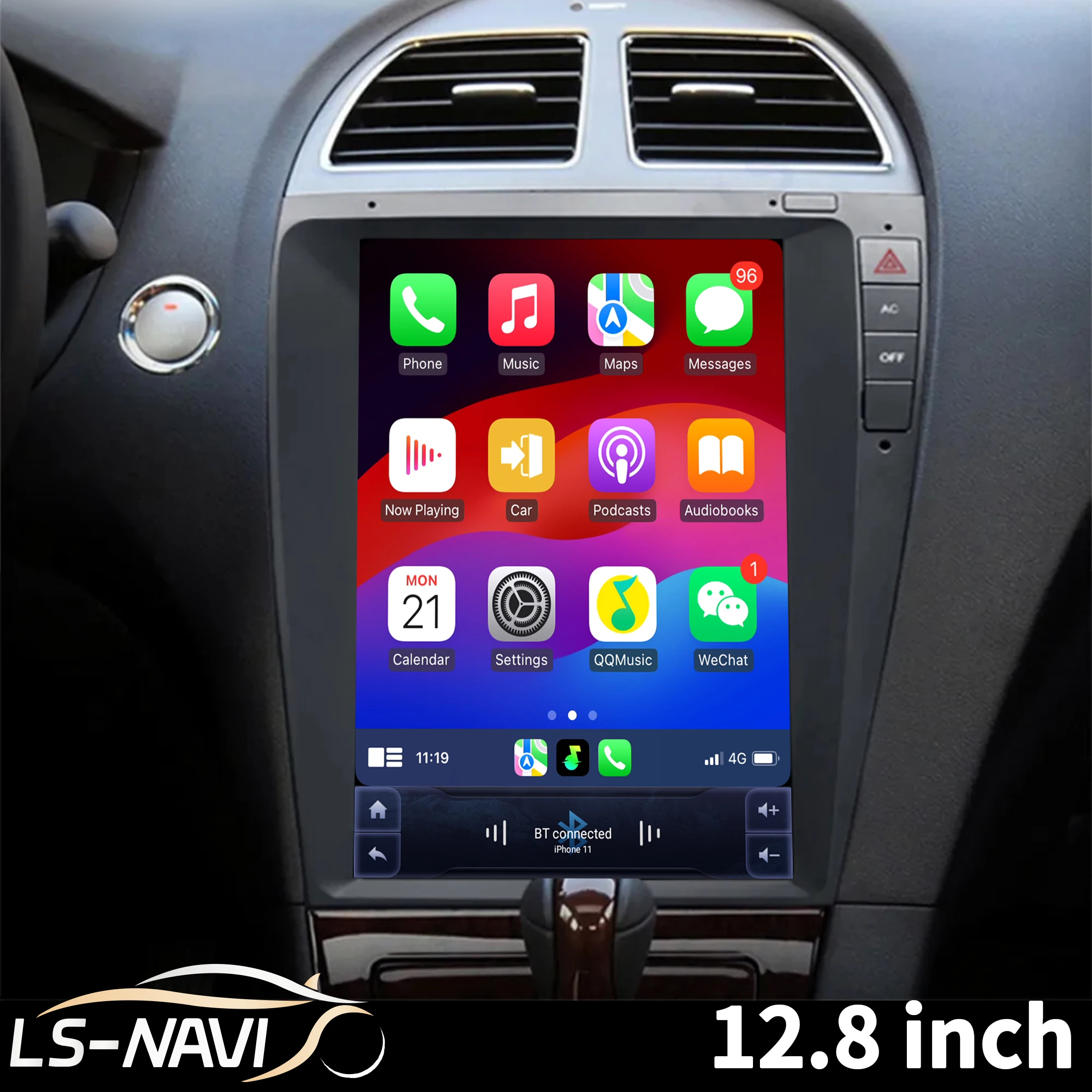 12,8-дюймовая беспроводная Bluetooth-стереосистема CarPlay с сенсорным экраном для Lexus ES ES240 ES300 ES330 ES350 2006-2012, автомобильный радиоприемник 12,8-дюймовая беспроводная Bluetooth-стереосистема CarPlay с сенсорным экраном для Lexus ES ES240 ES300 ES330 ES350 2006-2012, автомобильный радиоприемник
