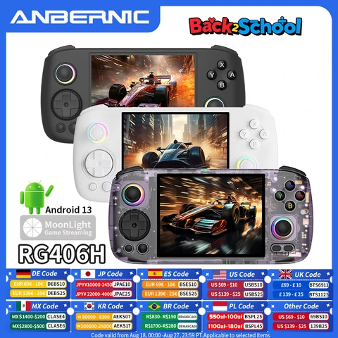 Anbernic RG406H 中古美品 ANBERNIC RG406H RG 406H Handheld Game Console 4inch IPS