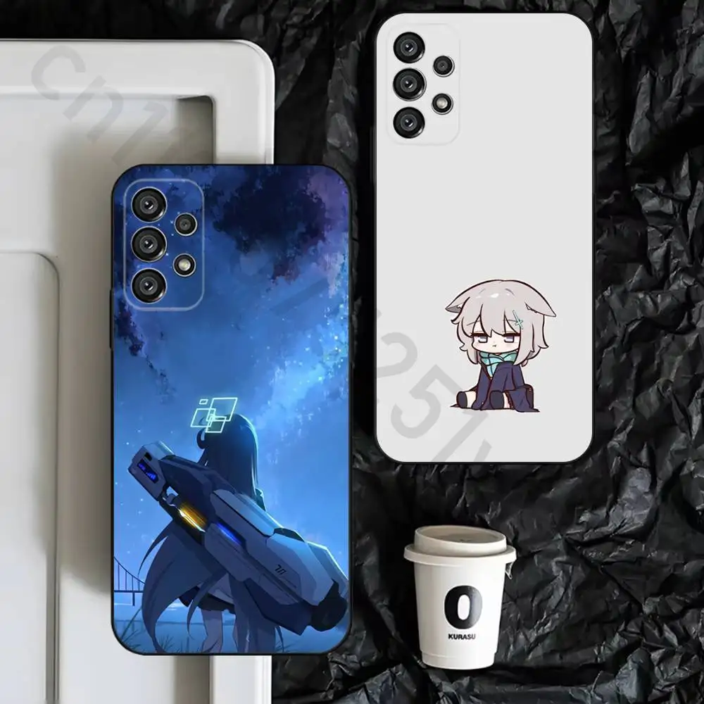Blue Archive Phone Case For Samsung S9,S10,S20,S10,S21,S25,S24,S23,Ultra,FE,Plus,Lite,Soft Silicone Black Cover