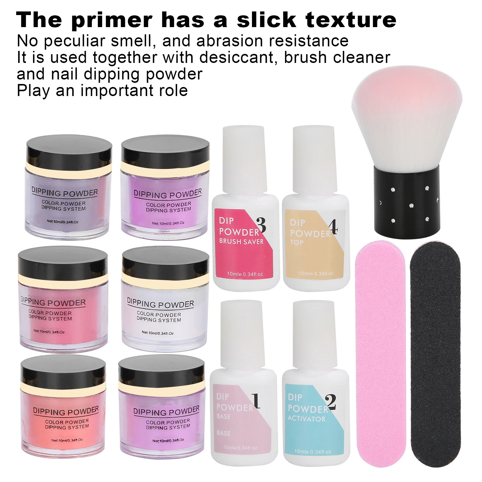 Nagel Pulver Nagel Tauch Pulver Set 10 ml Nail art Pulver Top Basis Mantel Gel Staub Pinsel Maniküre Werkzeug set