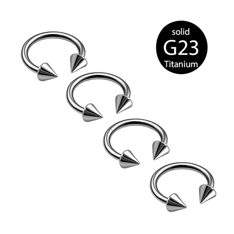 

G23 Titanium Nose Rings Lip Eyebrow Piercings Ear Septum Helix Cartilage Piercing Labret Nariz Septum Piercings Body Jewelry 6 8