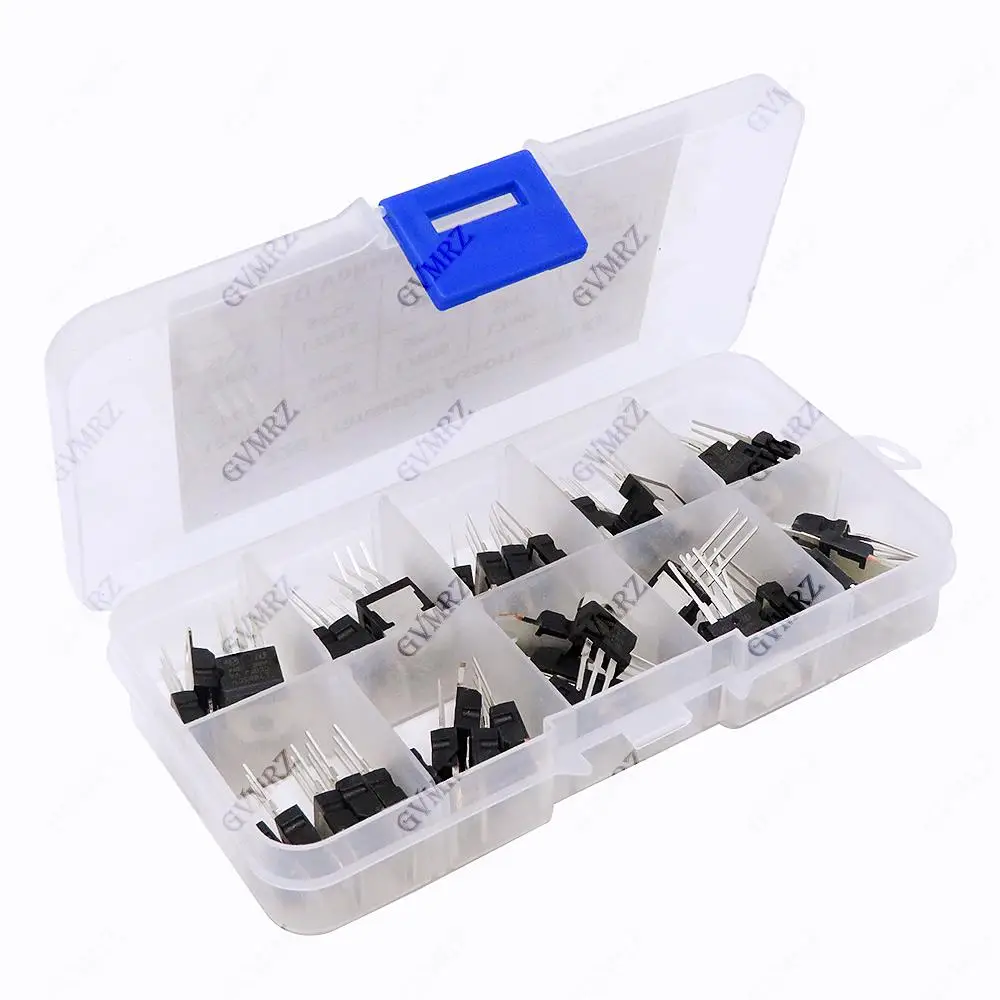 kit-de-sortimento-de-transistores-to-220-com-50-pecas-e-10-valores-l7812-lm317t-etc-fonte-de-alimentacao-industrial-para-projetos-diy-l7805