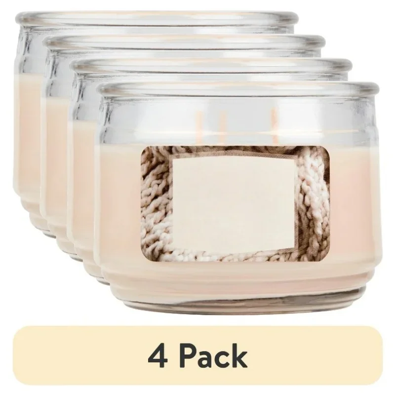 

(4 pack) New Upgrade.11.5 oz Scented 3-Wick Glass Jar Candle,free shippment