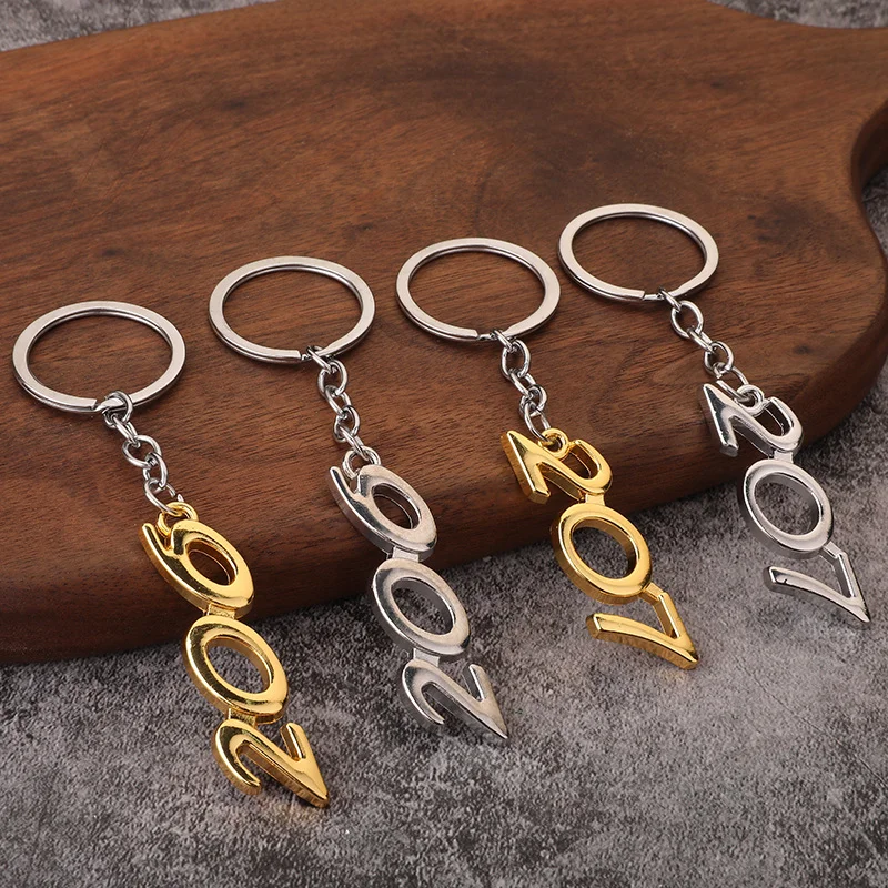 Metal Car Keychain Digital Keyring Auto Key Holder Ring Pendant Decoration for Peugeot 206 207  Accessories