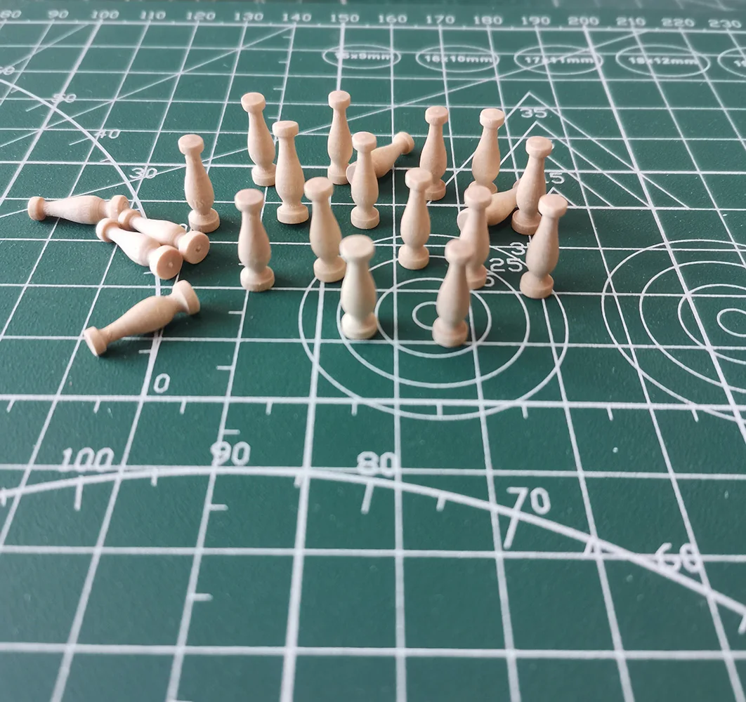 DIY Ancient Model Ship Accessories Model Handrail Wooden Banisters Parts Hobby Making Tool 20pcs/Set