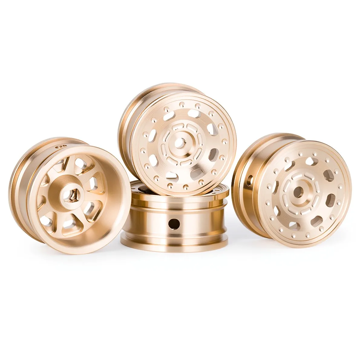 

Комплект из 4 новых цельных латунных дисков 0,7 дюйма для модернизации Axial 1/30 SCX30 Ford Bronco Jeep Wrangler RC Crawler Car