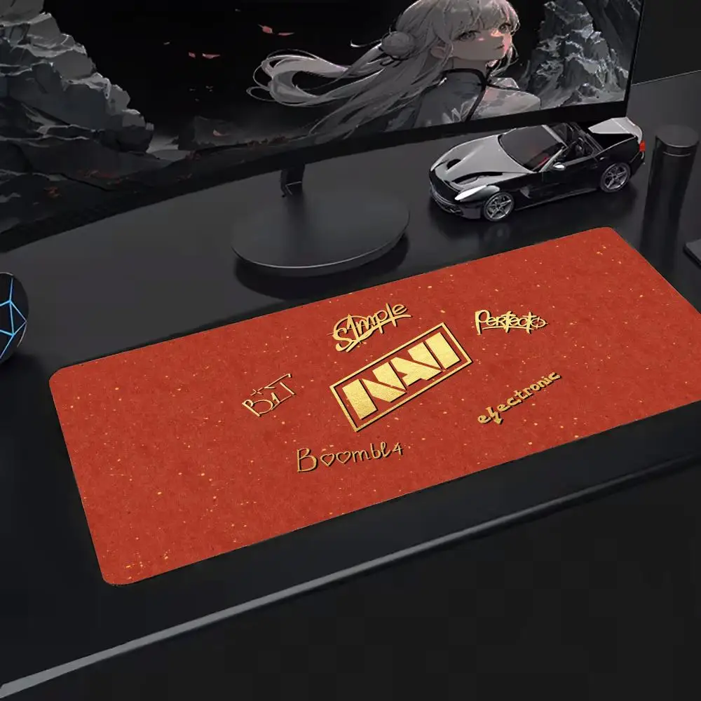 

19-команда Natus Vincere Коврик для мыши Коврики для клавиатуры, резина Kawai, нескользящий настольный коврик, XXL90x40 см