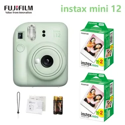 Original Fujifilm Instax Mini 12 Instant Camera With 20 Sheets Mini Film Paper Camera Shoulder Strap Bag Accessories Suit