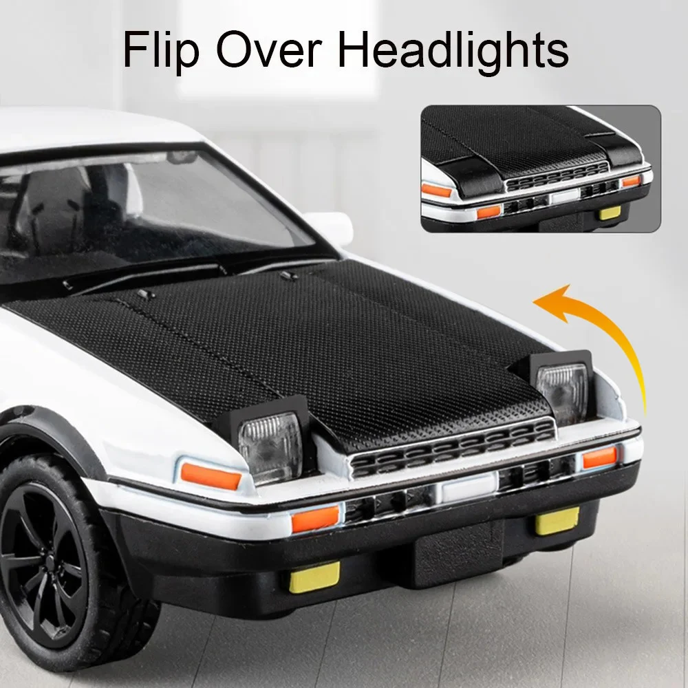 1:36 Initial D AE86 Alloy Car Models Toys Metal Diecast Initial D Exquisite Workmanship Car With Pull Back Toys For Kids Gifts