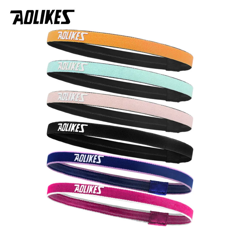 AOLIKES Non Slip Women Men Sweatband Sport Fitness Headband Tennis Badminton Basketball Running Headbands Hair Sweat Band