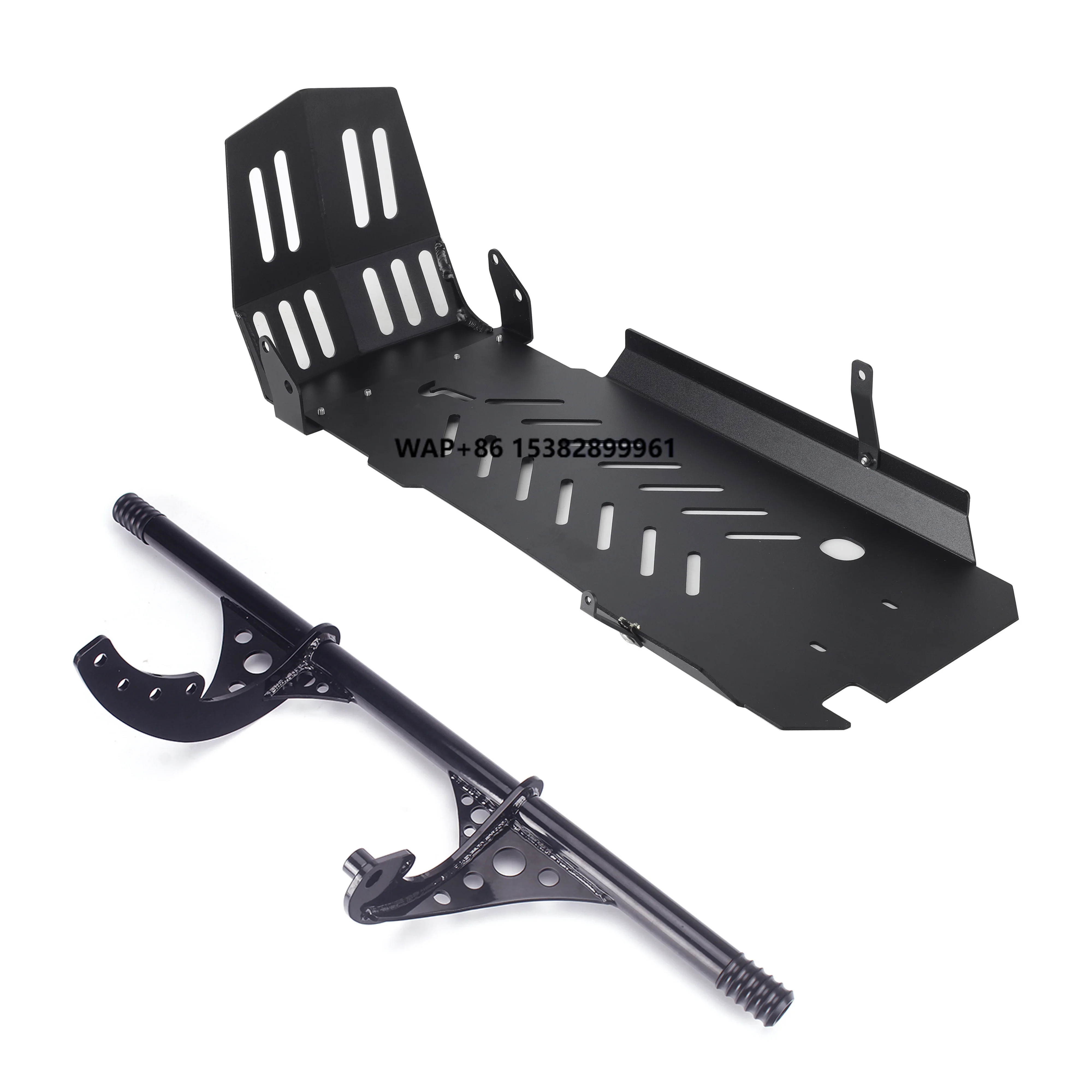 

Motorcycle Engine Guard Crash Bar Frame Slider with Skid Plate Chassis Protection Cover for Softail FXBB FXLR FXLRS 2018+