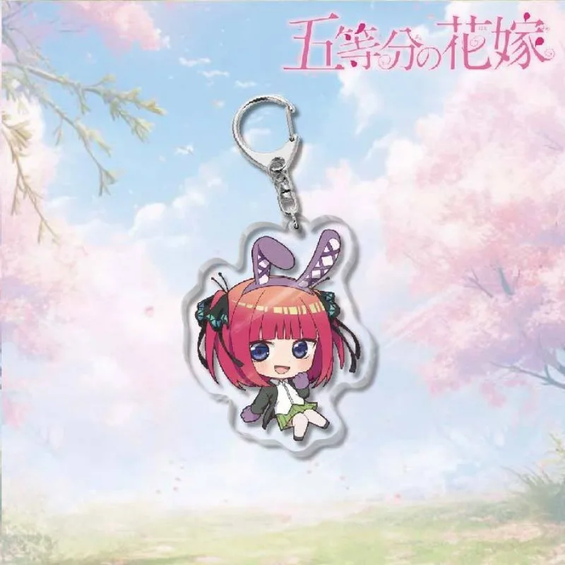 Fuu Tachibana Satsuki Uesugi Ichika Nino Nino Nino Anime Acrylic Keychain Peripheral Colorful Versatile Bag Pendant Decoration