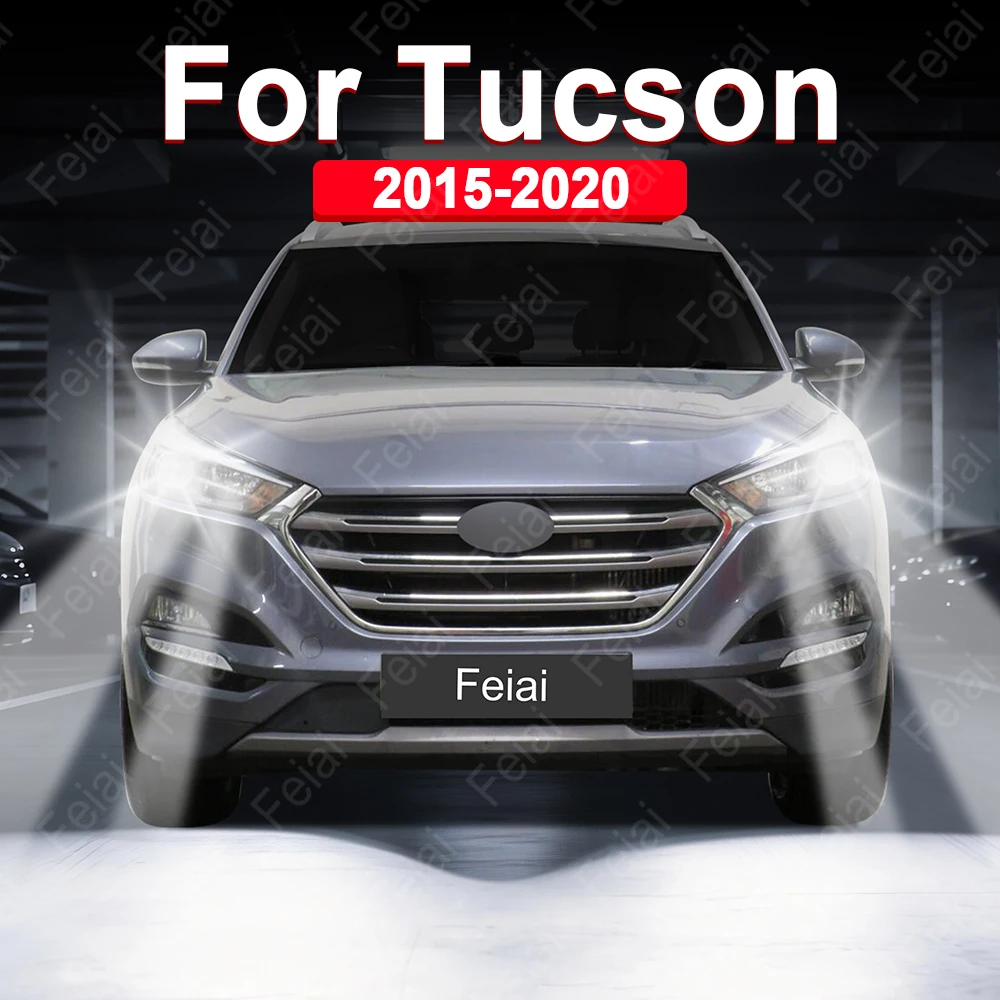 Bombillas LED para Faros Delanteros de Hyundai Tucson 2015-2020, Faros Delanteros Tucson Súper Brillantes de Alta Potencia, Faro LED para Coche