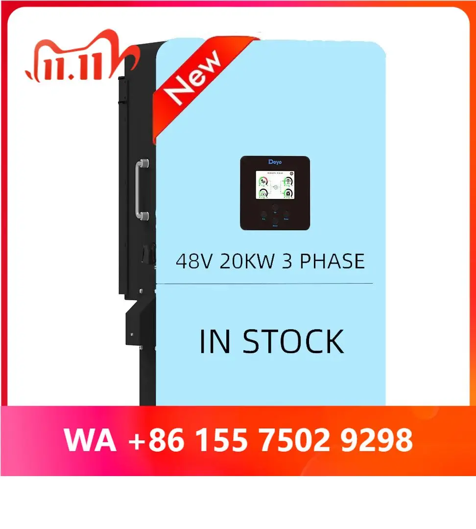 New Deye Sun-20k-sg05lp3--sm2 deye 20 Low oltage Hybrid Inerter 3 Phase l 48 Ip65 for Low oltage System