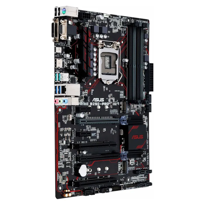 Asus-prime-デスクトップマザーボード,b250proソケット,lga 1151,ddr4,b250,sata3,usb 3.0