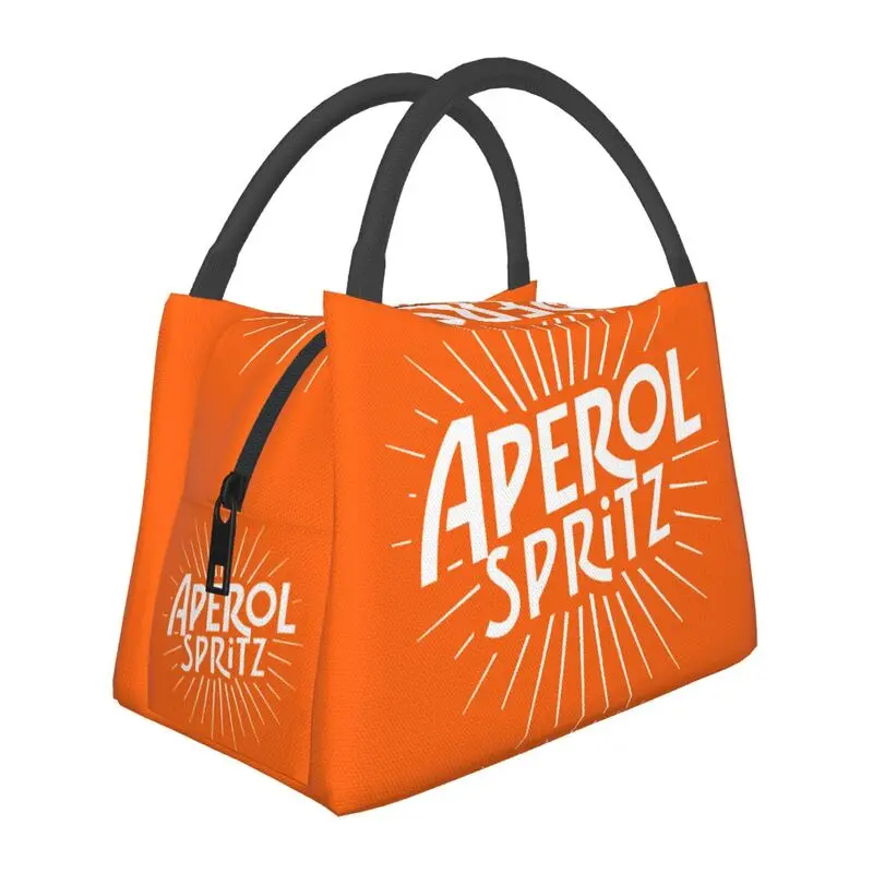 

Italy Spritz Aperols Thermal Insulated Lunch Bags Women Portable Lunch Tote for Outdoor Picnic Multifunction Meal Food Box