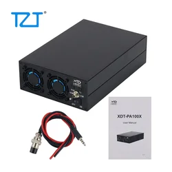 TZT XDT-PA100X 100W 1.8MHz-30MHz Shortwave Power Amplifier with 3pcs Low-pass Filter for XIEGU-X6100 Radio