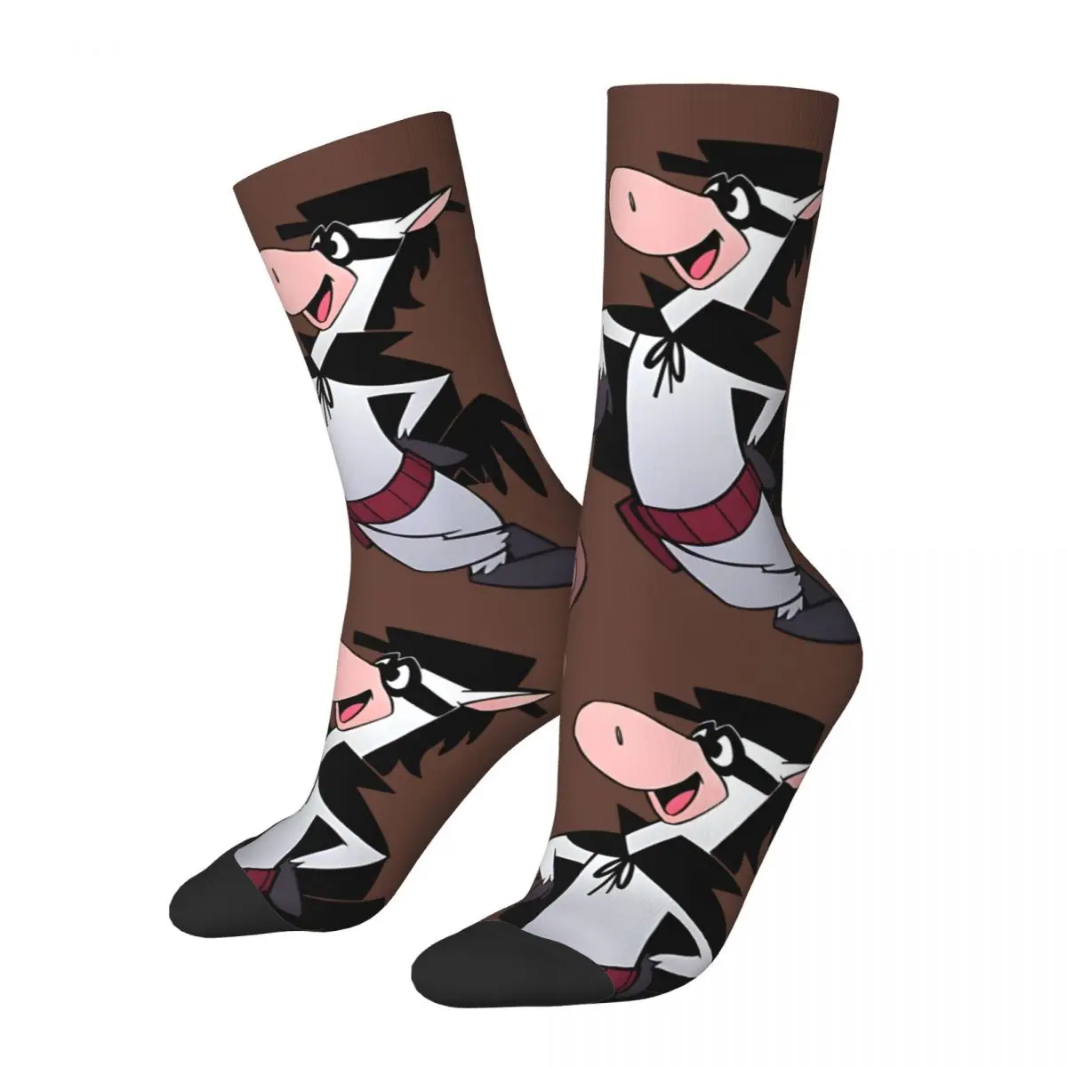 Vintage Singing Men's compression Socks Unisex Q-Quick Draw McGraw Show Harajuku Seamless Printed Novelty Crew Sock