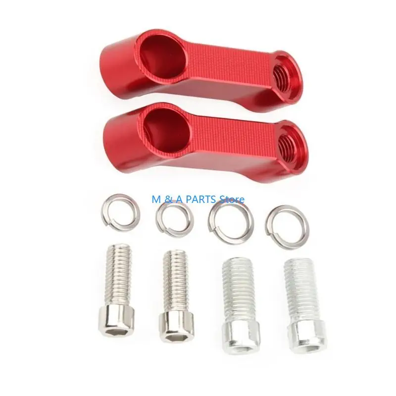 U1JF Adjustable Motorcycle Rear Mirror Risers Extender for Superior Riding Experience