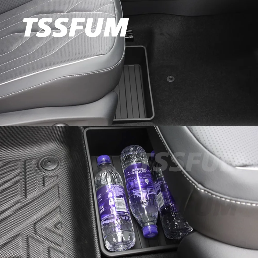 Car Interior Under-seat Storage Box Partition Storage Box for VW Viloran Tiguan R Line Teramont Tharu Tayron 2020 2021 2022 2023