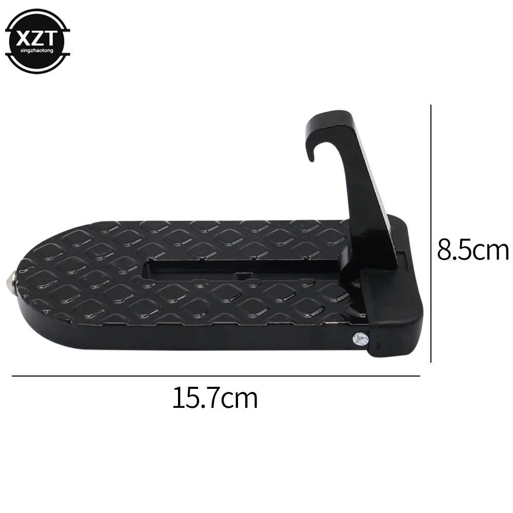 Foldable Car Roof Rack Step Car Door Step Multifunction Universal Latch Hook Auxiliary Foot Pedal Aluminium Alloy Safety Hammer