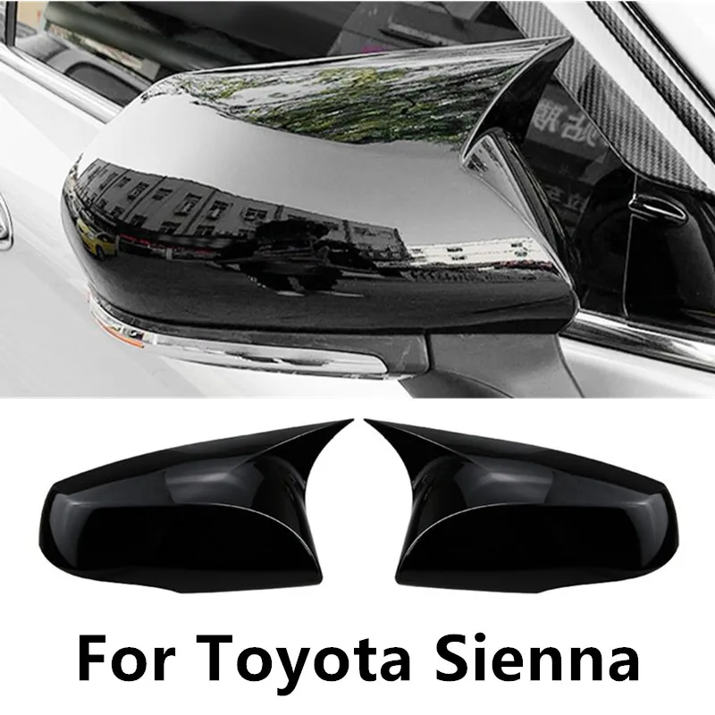 

Car Mirror Housing Decorative Cover carbon fiber car exterior mirrors For Toyota Sienna 2021 2022 2023 2024 Auto Accessories