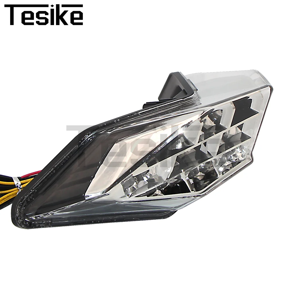 

LED Motorcycle Tail Brake Light Red Smoke Lens Daytime Running Signal For KAWASAKI Ninja 300 2013-2015 Z300 2015Turn Signal Lamp