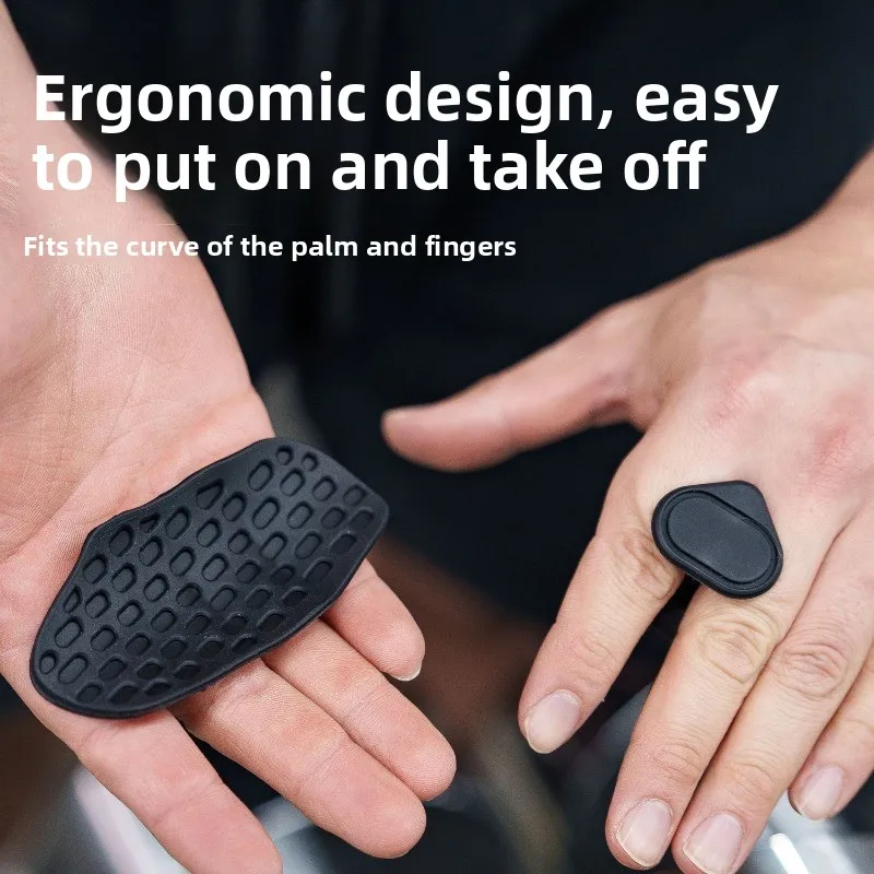 

Anti-Slip Silicone Grip Pads for Fitness Pull-Up Bars, Weightlifting, and Barbell Training Prevents Hand Slip During Exercises