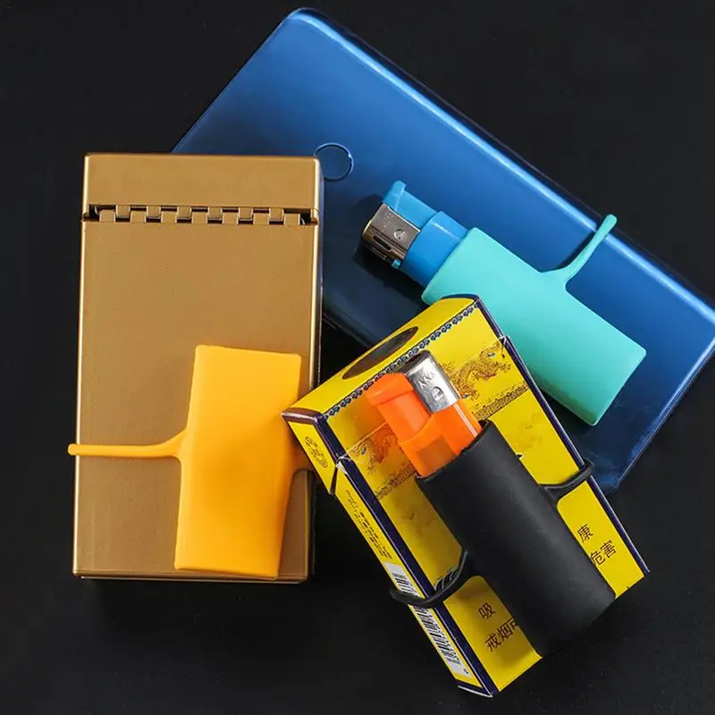 Silicone Lighter Case Universal Cigarette Sleeves Holder Casual Soft Wrap Around Tobacco Pouch Protective Case Accessories