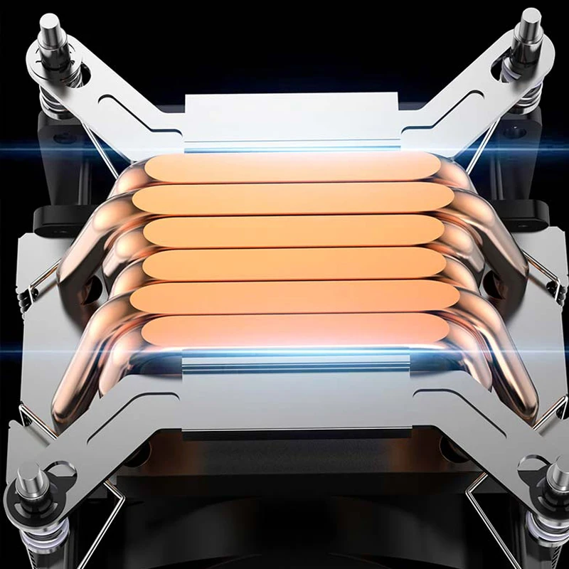 CPU Air Cooler 6HeatPipes 4PIN PWM PC Processor Radiator Silent Fan For LGA1700 1200 1366 1151 1150 2011 X99 X79 AM4 AM5
