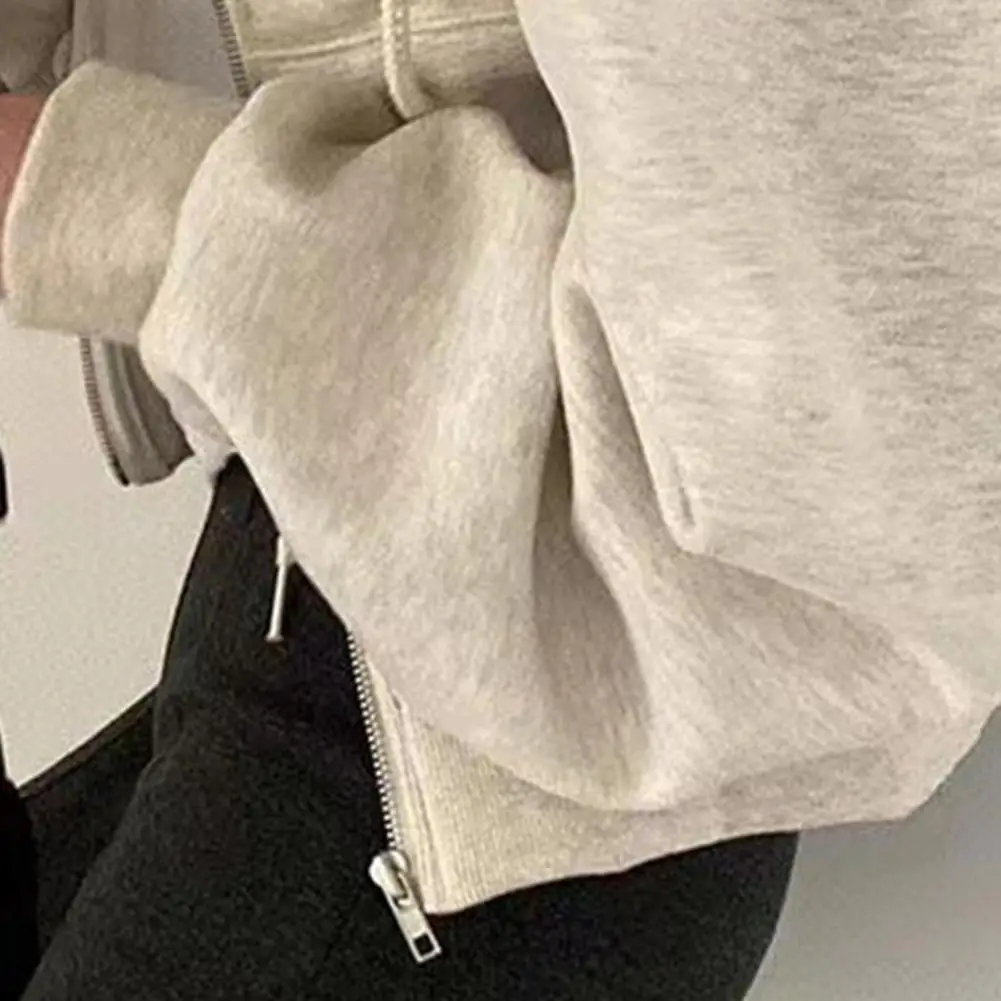 

Outerwear Top Women's Cropped Zip Up Hoodie Drawstring Long Sleeve Crop Sweatshirt Autumn Casual Hooded Jacket with Pockets