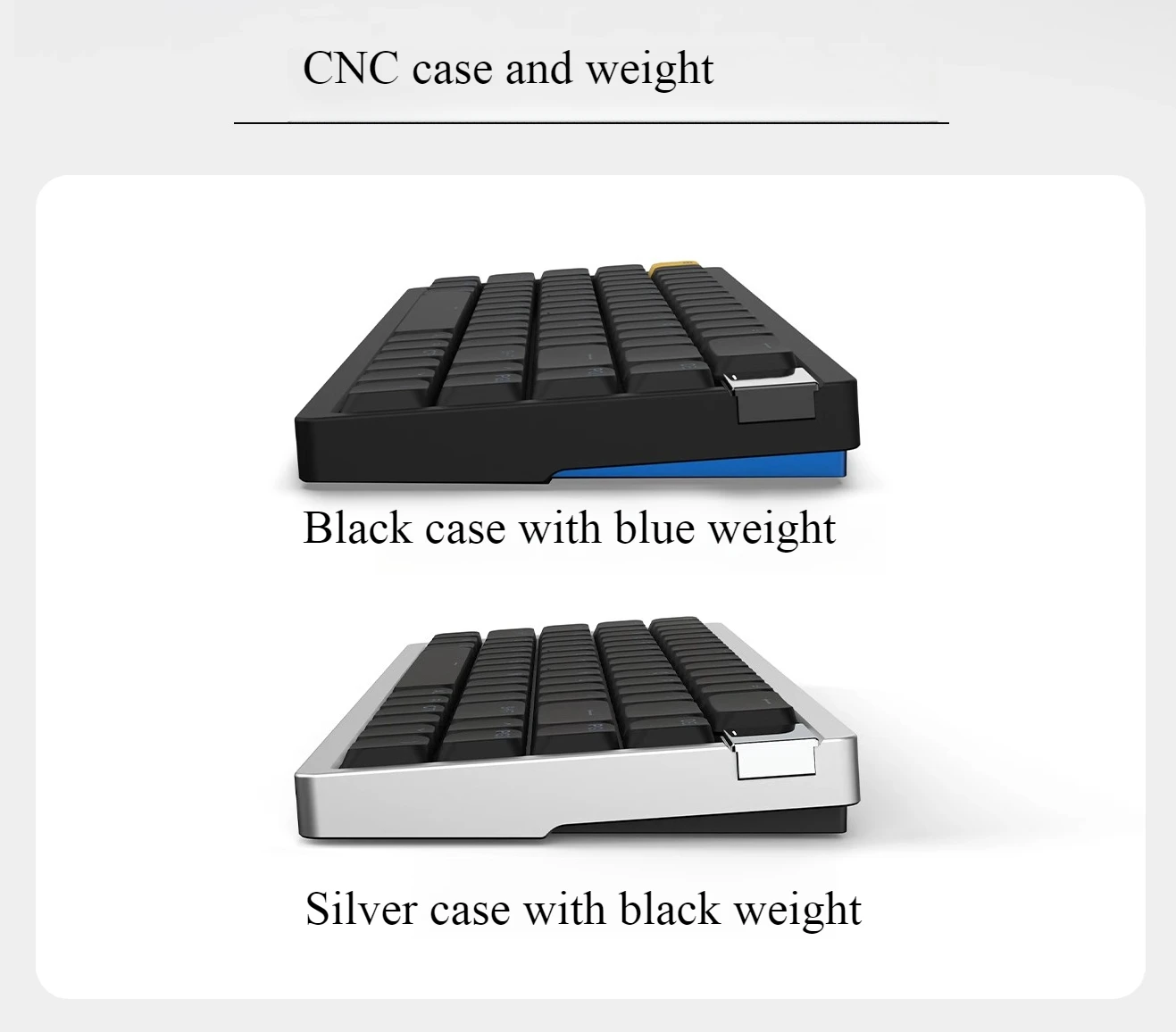 Keydous AJ68-CP wired low profile HE switch 68 keyboard metal case