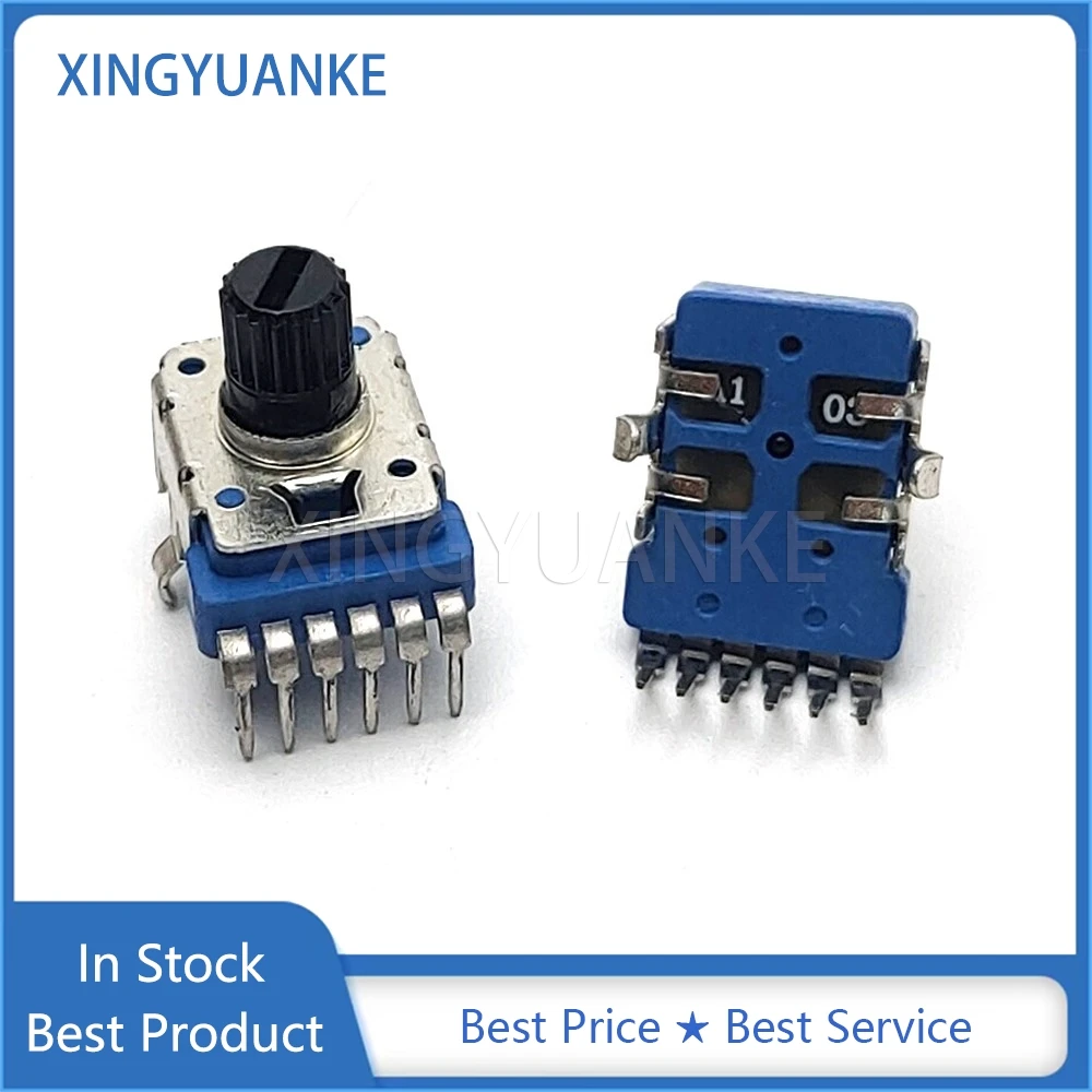2PCS RK12 Type Vertical Double 6-Pin B5K B10K B20K B50K B100K A10K A50K Flower Shaft 8MM Volume Audio Adjustment Potentiometer