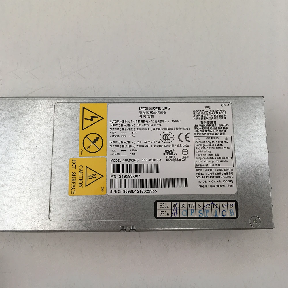 High Quality For Intel 100A 12V Server Power Supply DPS-1200TB A 1200W