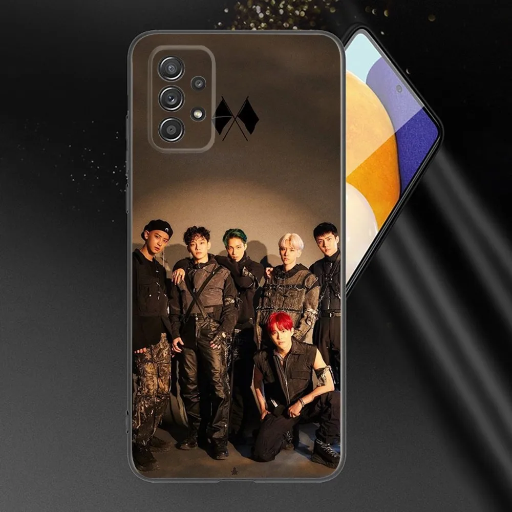 Korea Kpop-E-EXO Phone Case For Samsung Galaxy A13,A21s,A22,A31,A32,A52,A53,A71,A80,A91 Soft Black Phone Cover