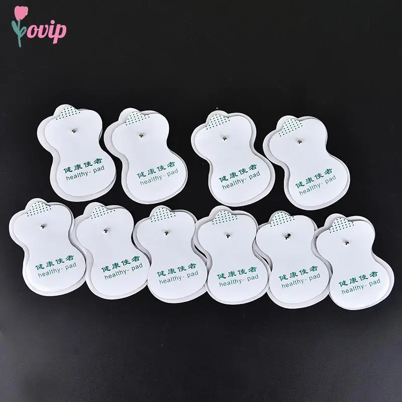 10PCS Healthy Pad Electrode Massage Pads Cable for Digital Tens Acupuncture Device Body Massager Therapy Machine