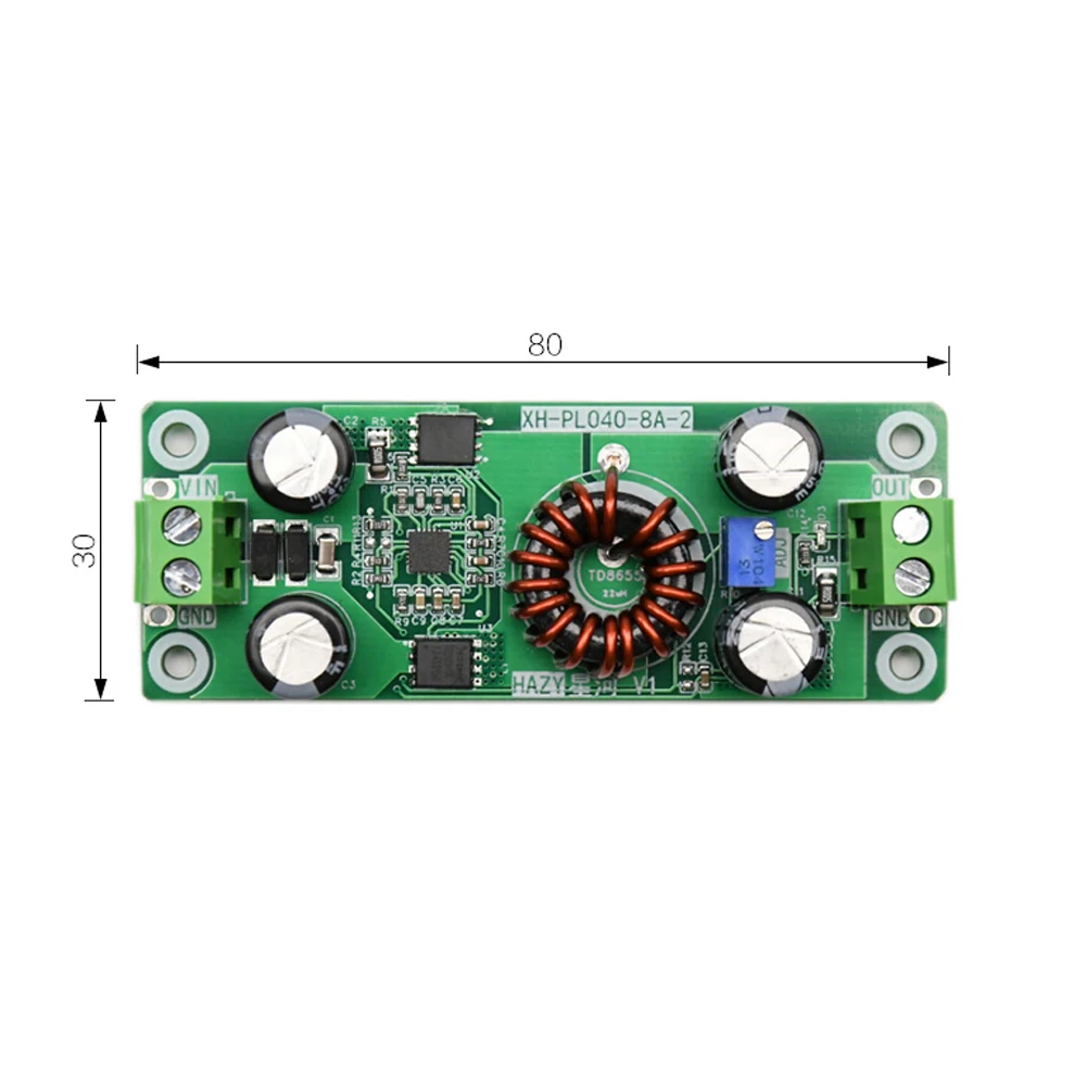 DC-DC Converter DC10-40V Input to DC5V/12V DC1.2V-35V Adjustable Step-down Power Supply Module TD8655 8A Buck Power Supply Board