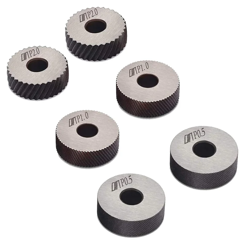 

A70P 7-Piece Double Wheel Knurling Tool Set With 0.5Mm/1.0Mm/2.0Mm Pitch Straight Knurling Wheel
