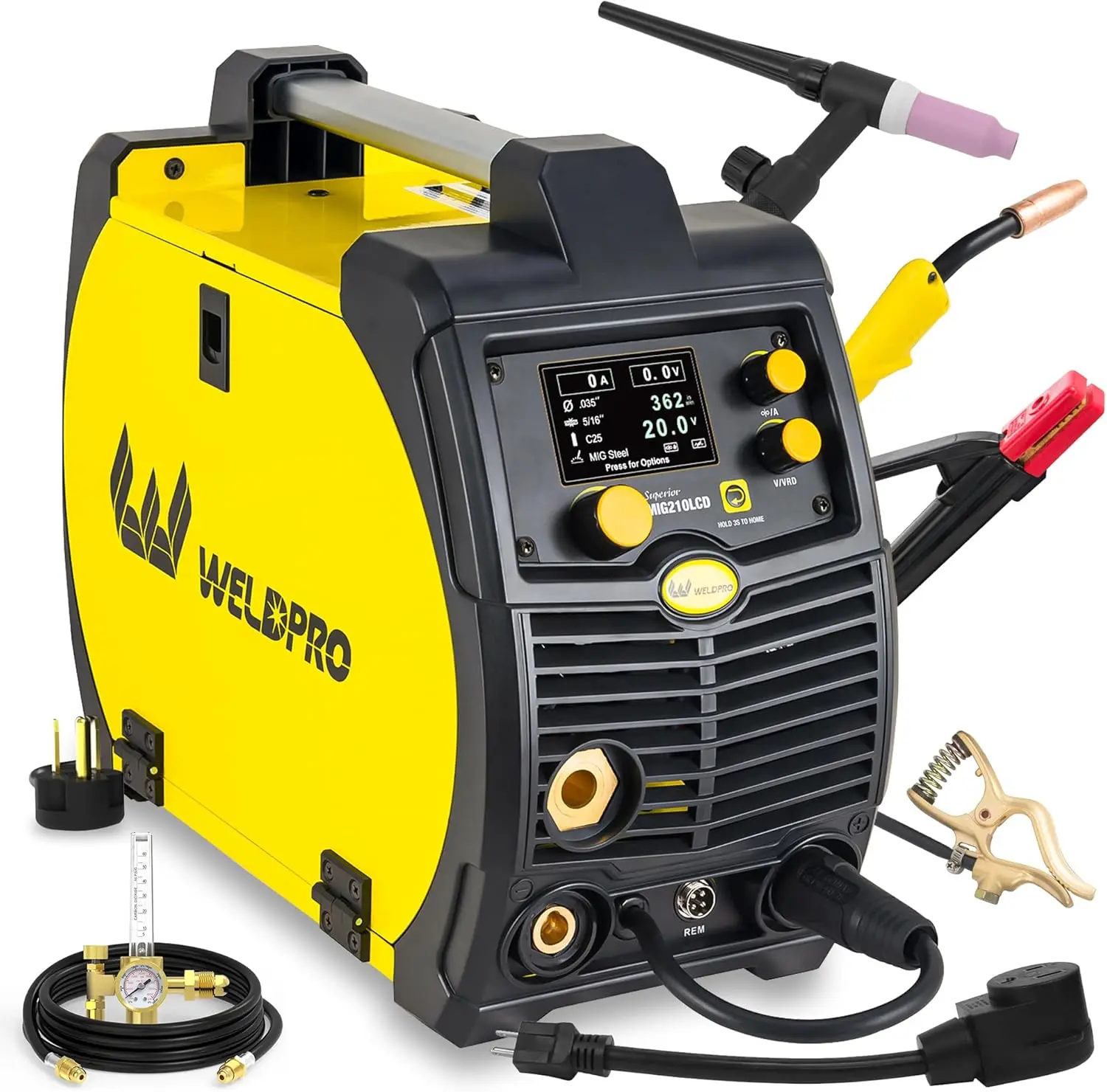 

200A 5-in-1 Portable Welder, 110V/220V Dual Voltage, IGBT Inverter with Spool Gun Compatibility