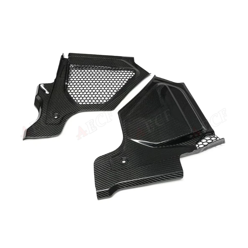 

For BMW G87 G80 G82 G83 M2 M3 M4 Dry Carbon Fiber Engine Hood Compartment Cover Trims R Filter Water Cowl Seal Panel Cover Body