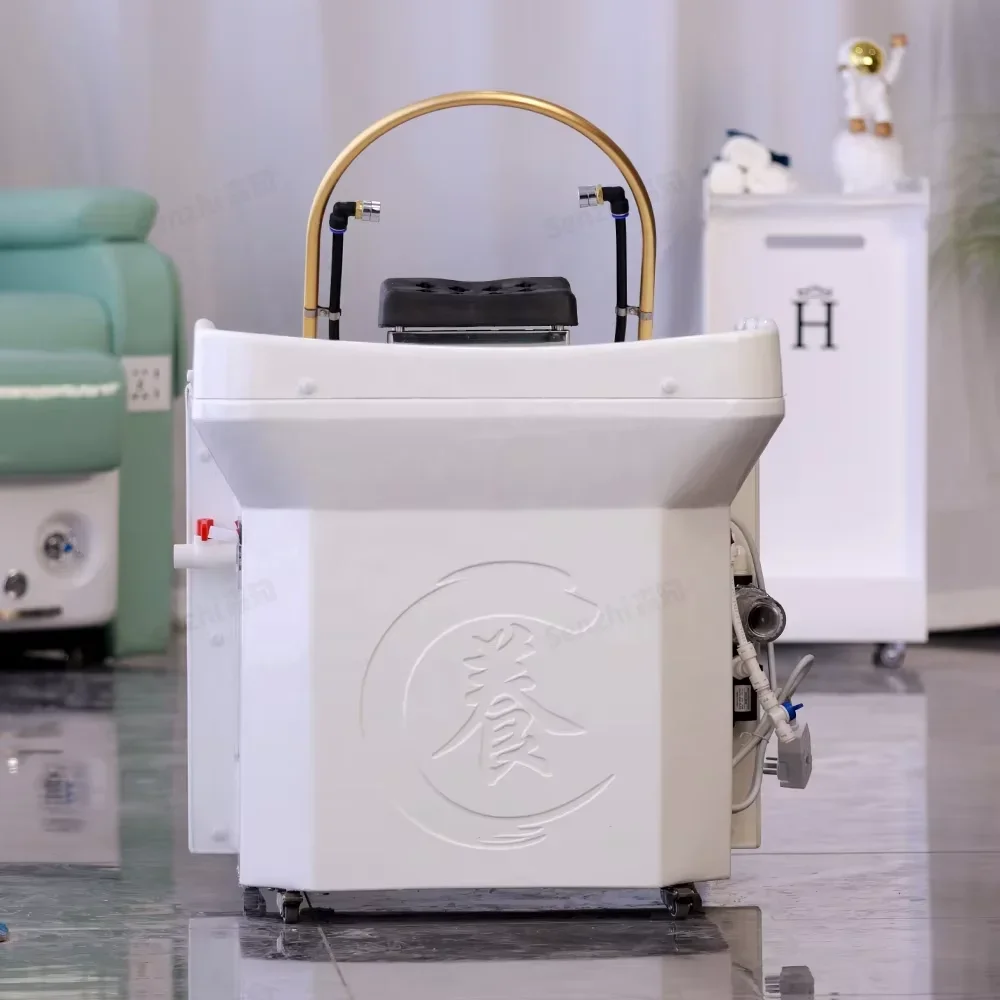 

Modern portable washbasin beauty salon dedicated intelligent water heater water cycle shampoo bed sink