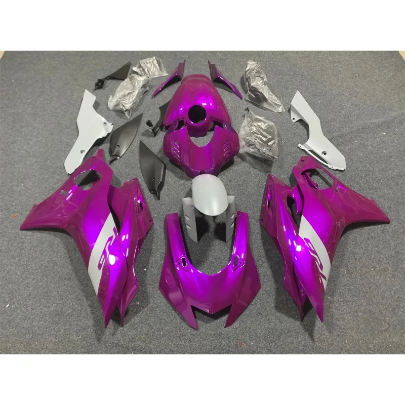 

a/For YZFR6 2017 2018 2019 2020 2021 2022 2023 YZF R6 17-23 Motorcycle Fairing Set Purple White Black Abs Bodykit