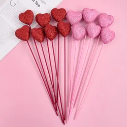 10/20Pcs ๋ฐ์ง์ด ๊ฑฐํ ์ฌ์ฅ ์ถ์ฒ ์คํฑ ์ด๋จธ๋์ ๋ ์ ๋ฌผ ๊ฝ๋ณ ์ฅ์ ์์ผ ํํฐ ์ผ์ดํฌ ํ ํผ ์จ๋ฉ ๊ฝ ๊ฝ๋ค๋ฐ
