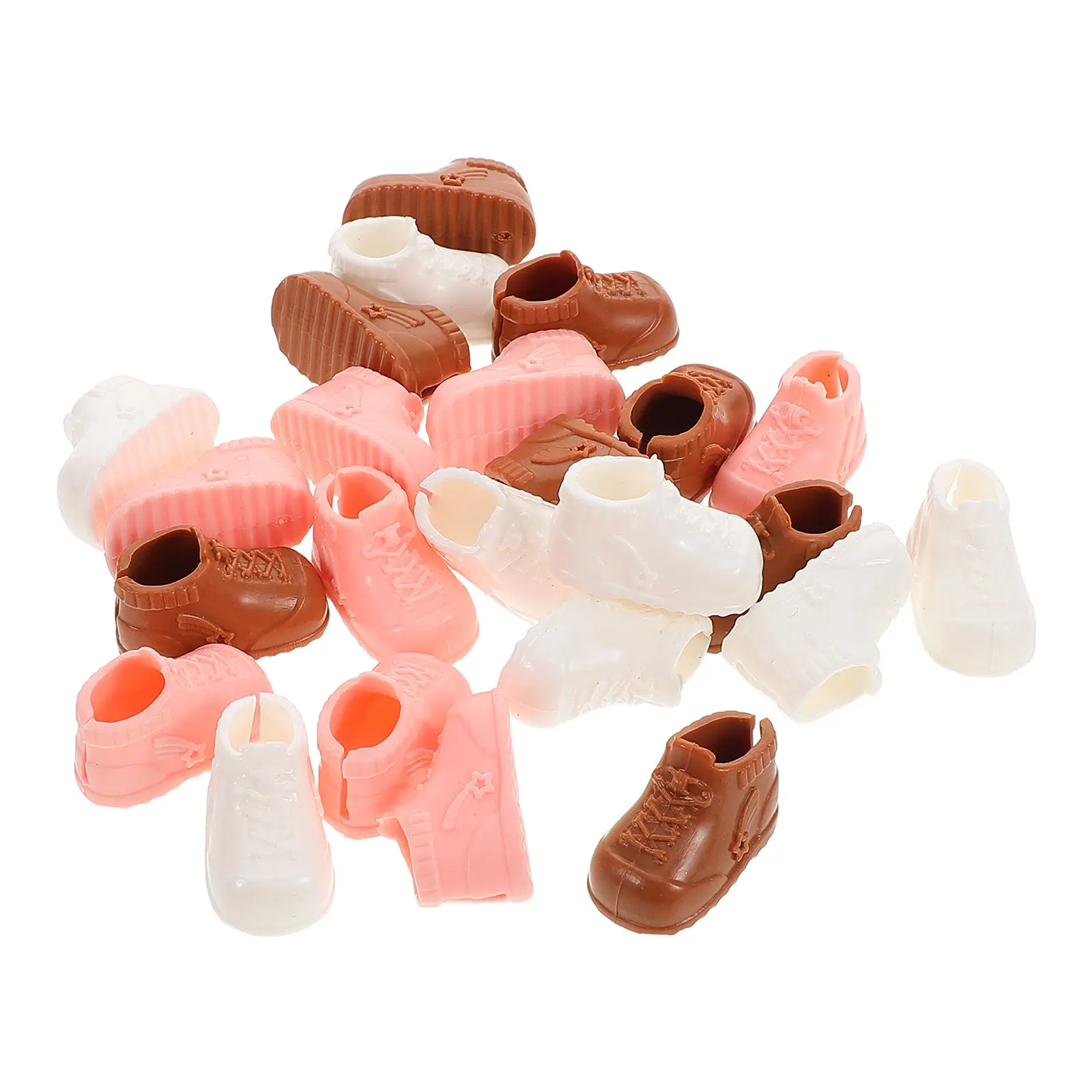 

12Pairs High-Top Miniature Shoes 17Cm Fit Bjd Ob11 Ymy 112 Scale Dollhouse Accessories Decorative Scene Small House Props