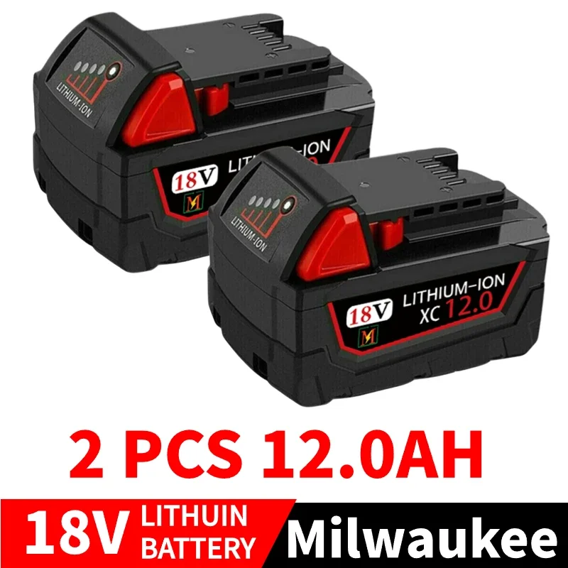 18V for Milwaukee M18 Battery M18B6 XC 9.0 Ah Li-Ion 48-11-1860 48-11-1852 Or Charger 48-11-1850 48-11-1840 Cordless Power Tools