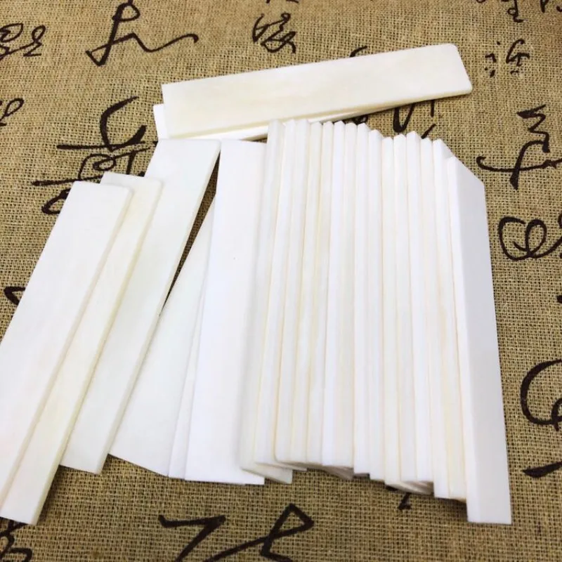 4pcs Buffalo Bovine Bone Knife Handle Scales Slabs DIY Making Material 100x20x3mm 100x30x4mm