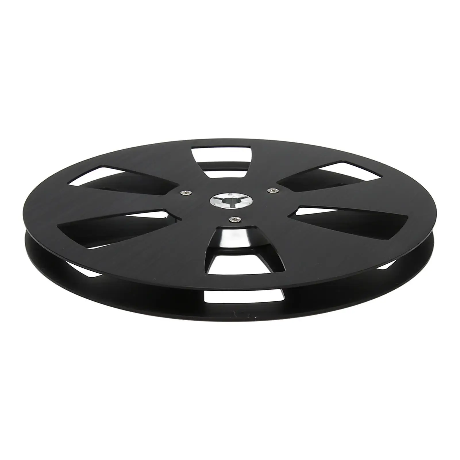 1/4 7-Inch Empty Aluminum Alloy Tape Reel - 6 Hole Universal Takeup Reel for Sound Machines