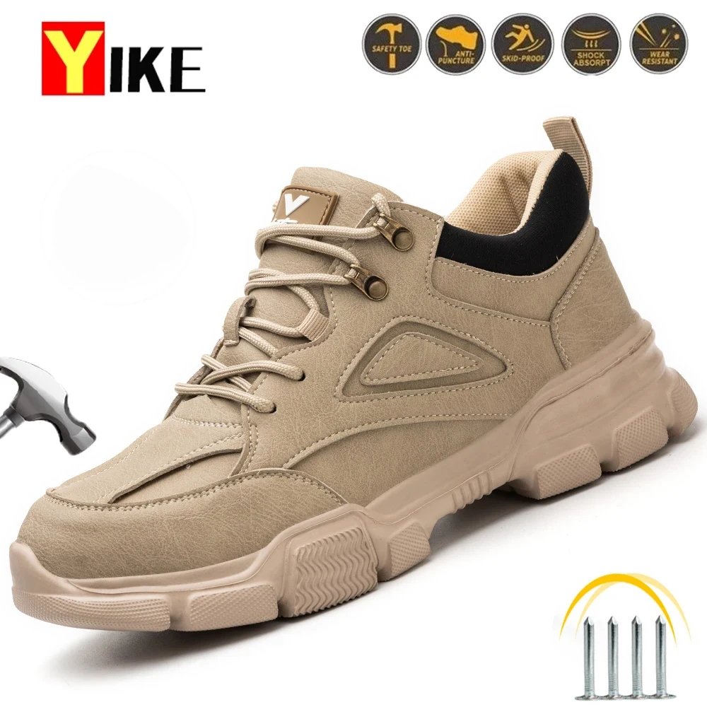 Male Safety Shoes Work Sneakers Indestructible Work Safety Boots Winter Shoes Men Steel Toe Shoes Sport Safty Shoes Dropshipping