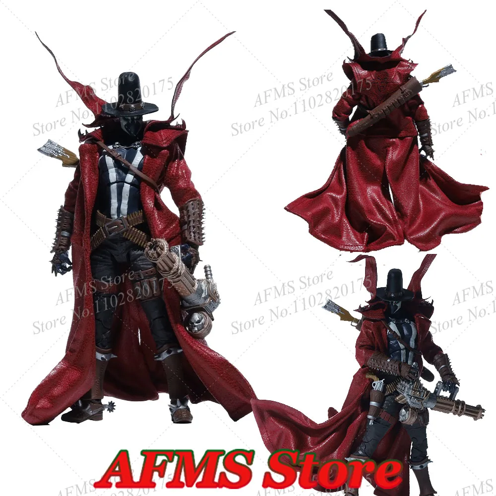 1/12 Scale Collectible Figure Coat Immortal Hero War Story Superpower Cowboy Red Windbreaker With Wire Fit 7