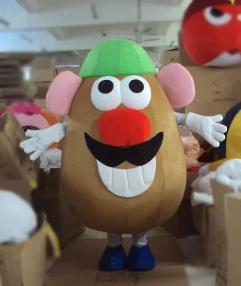 

Cosplay Mr. Potato Head Cartoon character costume Mascot Advertis Fancy Dress birthday Party Animal carnival Celebration props